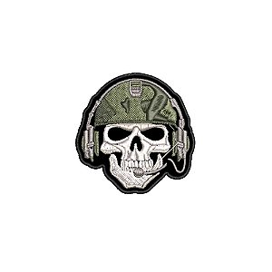 Patch Bordado CAVEIRA OPERACIONAL 7 x 7 CM