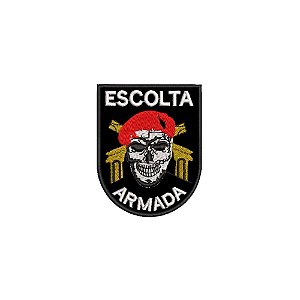 Patch Bordado ESCOLTA ARMADA 6 x 8