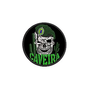 Patch Bordado CAVEIRA 7 x 7