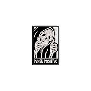 Patch Bordado PENSE POSITIVO 5 x 7 CM