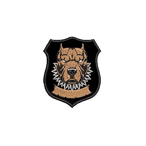 Patch Bordado PITBULL 6 x 7 CM