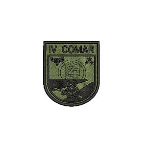 Distintivo de Organização Militar de Baixa Visibilidade - IV COMAR 6,5 x 7,5 cm