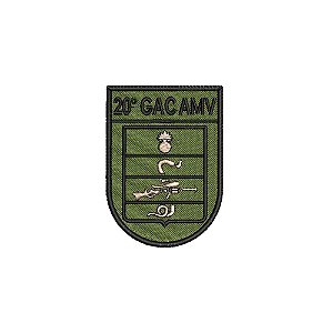 Distintivo de Organização Militar de Baixa Visibilidade - 20 GAC AMV