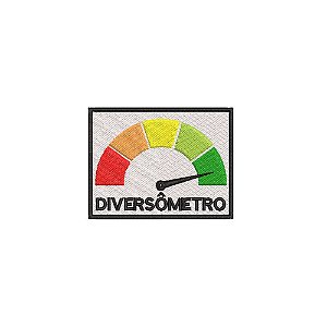 Patch Bordado DIVERSÔMETRO 8,5 x 6,5