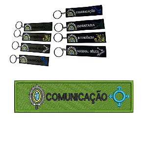 Chaveiro Bordado 15 x 4 COMUNICAÇÃO