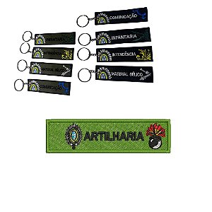 Chaveiro Bordado 8 x 2 ARTILHARIA