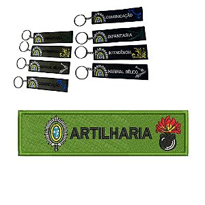 Chaveiro Bordado 15 x 4 ARTILHARIA