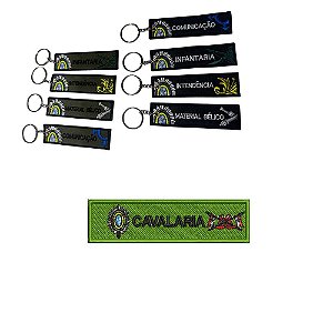 Chaveiro Bordado 8 x 2 CAVALARIA