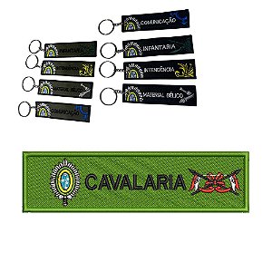 Chaveiro Bordado 15 x 4 CAVALARIA