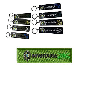 Chaveiro Bordado 8 x 2 INFANTARIA