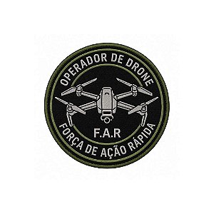 Patch Bordado OPERADOR DE DRONE 7 x 7 CM