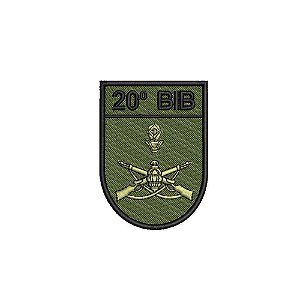 Distintivo de Organização Militar de Baixa Visibilidade - 20º BIB (20º Batalhão de Infantaria Blindado)
