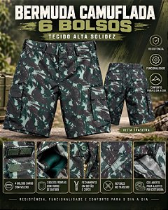 Bermuda Camuflada Alta Solidez