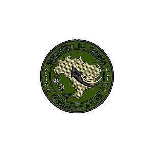 Patch Bordado OPERAÇÃO ATLAS 7,5 X 7,5 CM