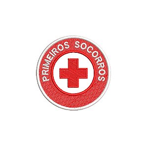 Patch Bordado PRIMEIROS SOCORROS 8 X 8 CM