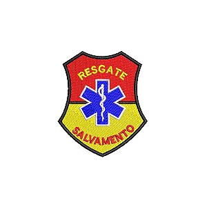 Patch Bordado RESGATE SALVAMENTO 7,5 X 9 CM