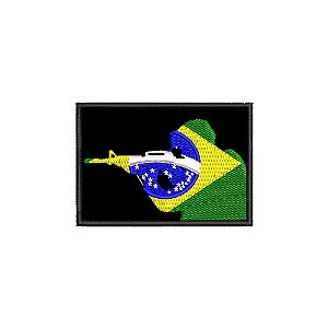 Patch Bordado SOLDADO PATRIOTA 8 X 5,5 CM