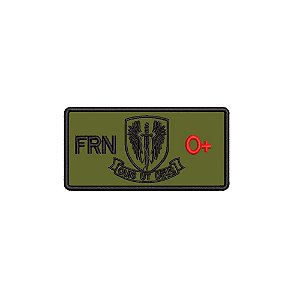 Patch Bordado QUIS UT DEUS 8 X 4 CM