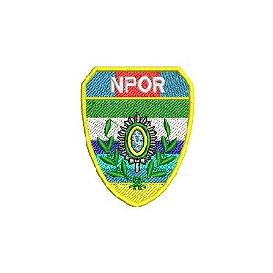 Patch Bordado NPOR 5,5 X 7 CM