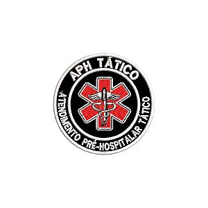 Patch Bordado APH TÁTICO 8 X 8 CM