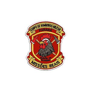 Patch Bordado BOMBEIROS PILARZINHO 9 X 10,5 CM