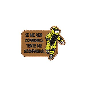 Patch Bordado SE ME VER CORRENDO 8 X 6 CM
