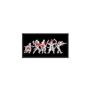Patch Bordado GUERREIROS 8,5 X 4,5 CM
