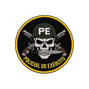 Patch Bordado POLICIAL DO EXÉRCITO 7 x 7 CM