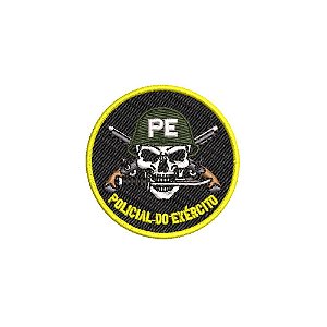 Patch Bordado POLICIAL DO EXÉRCITO 4,5 x 4,5 x CM