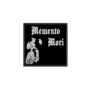 Patch Bordado MEMENTO MORI 3 8 x 8 CM