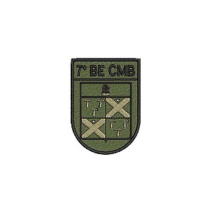 Distintivo de Organização Militar de Baixa Visibilidade - 7º BE CMB (7º Batalhão de Engenharia de Combate)