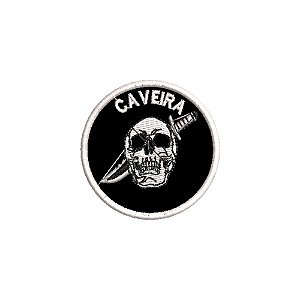 Patch Bordado FACA NA CAVEIRA 5,5 x 5,5 CM