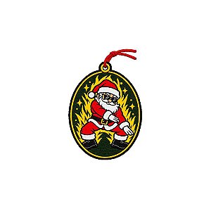 Patch Bordado Papai Noel Farmando Aura 10 x 6,6 cm