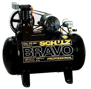 Compressor de ar Profissional  Bravo Schulz  2HP - 100 Litros -Trifásico