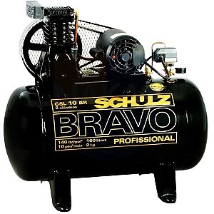 Compressor de ar Profissional  Schulz 2HP - 100 Litros -  monofasico