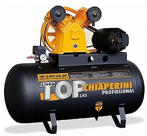 Compressor de Ar de Média Pressão Linha Top 10 pés/110 Litros - Motor Trifásico HP