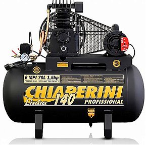 Compressor de Ar de Média Pressão 6 pés/70L - Motor Monofásico de 1.5 HP