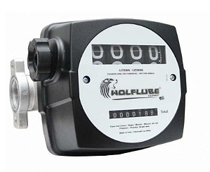 Medidor Mecânico para Diesel com 4 Dígitos e Display Rotativo - 120L/min 1" BSP