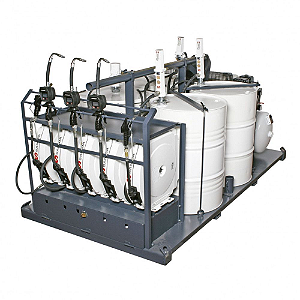 Plataforma 2x1 Master com 3 Propulsoras para Óleo e 1 para Graxa 200L