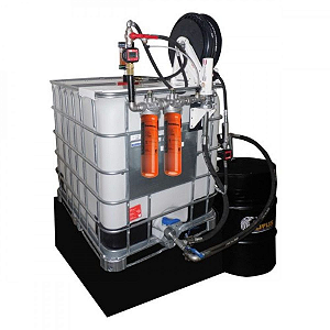 Unidade de Filtragem Pneumática com IBC 1000L e 2 Elementos Filtrantes - 30L/min