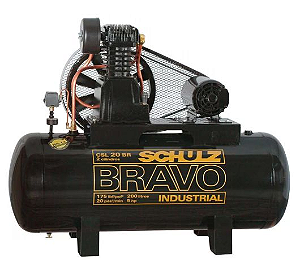 Compressor de Ar Bravo 20 Pés 200 Litros 5 HP 220/ 380 V - CSL20BR - SCHULZ