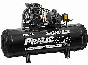 Compressor de Ar Pratic Air CSL 20/150 Monofásico - SCHULZ