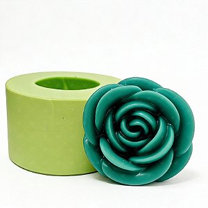 Molde de Silicone para Velas e Sabonetes Artesanais Rosa Fofa