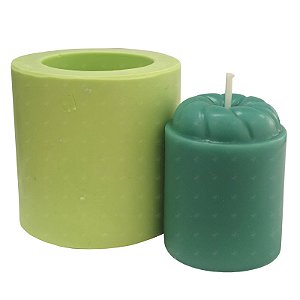 Molde de Silicone para Velas e Sabonetes Artesanais Tubular Pequena