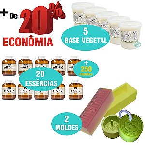 Kit Com 10kg De Cera Vegetal Em Barra - Côco T2