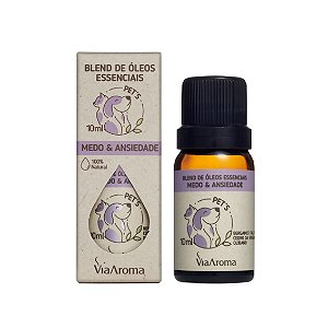 Blend de Óleos Essenciais para Pet Via Aroma Ansiedade 10ml