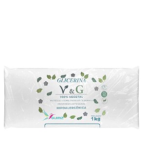 Base Glicerinada 100% Vegetal Vegana VeG Branca para Sabonetes