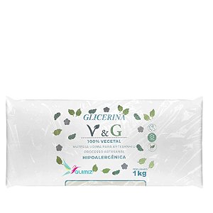 Base Glicerinada 100% Vegetal Vegana VeG Transparente para Sabonetes