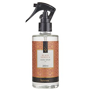 Home Spray E Perfume Ambiente Via Aroma 200ml - Black Vanilla