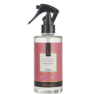 Home Spray E Perfume Ambiente Via Aroma 200ml - Flor de Cerejeira